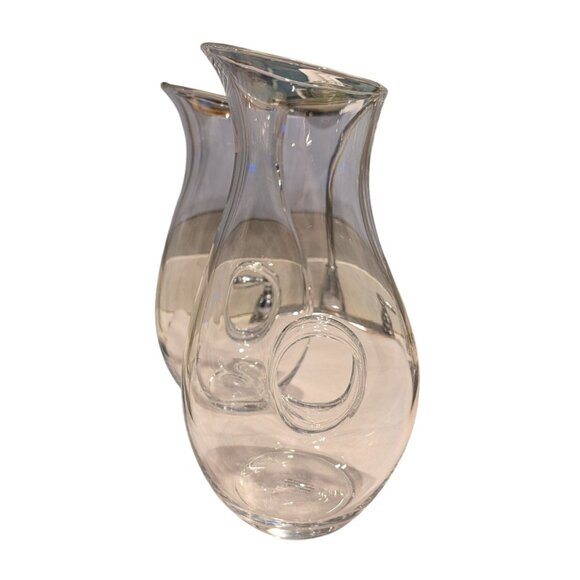 Wine Carafe Decanter with Donut Hole Center made in Poland - Picture 4 of 16